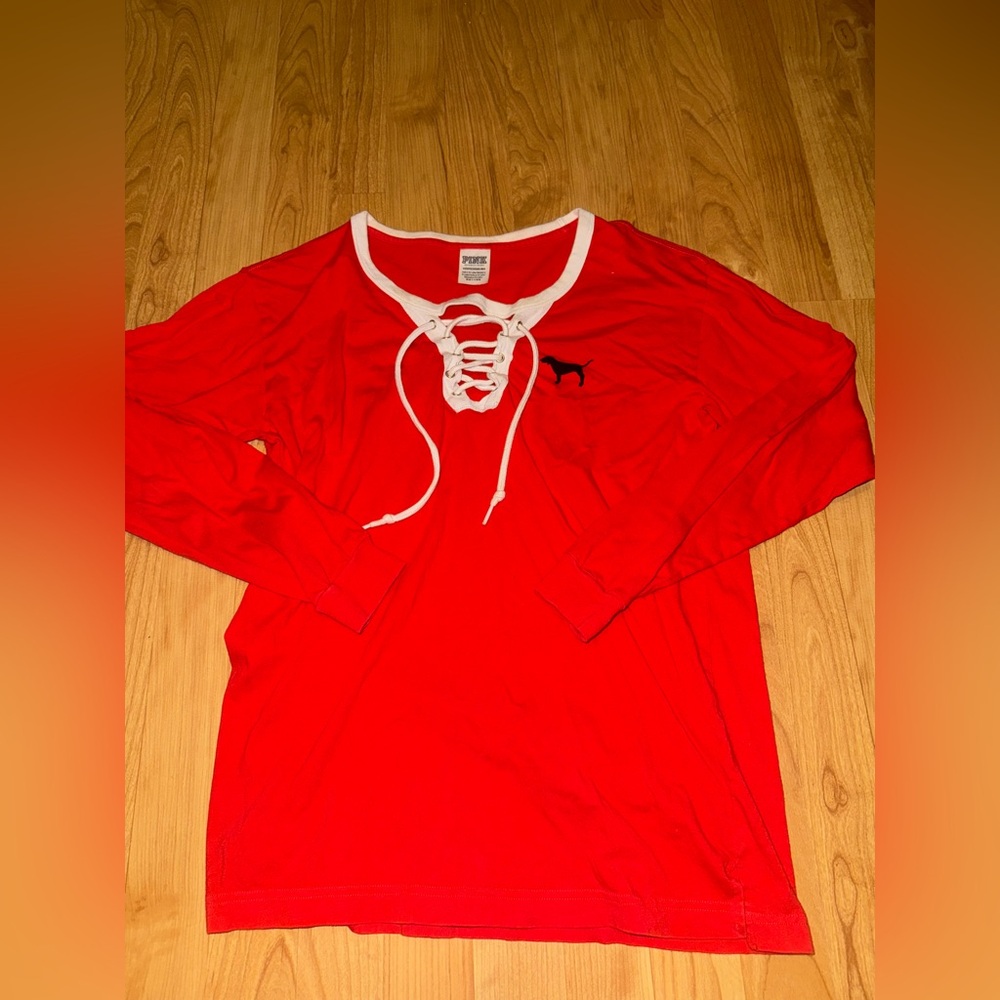 PINK/VS Oversized Longsleeve Size XS